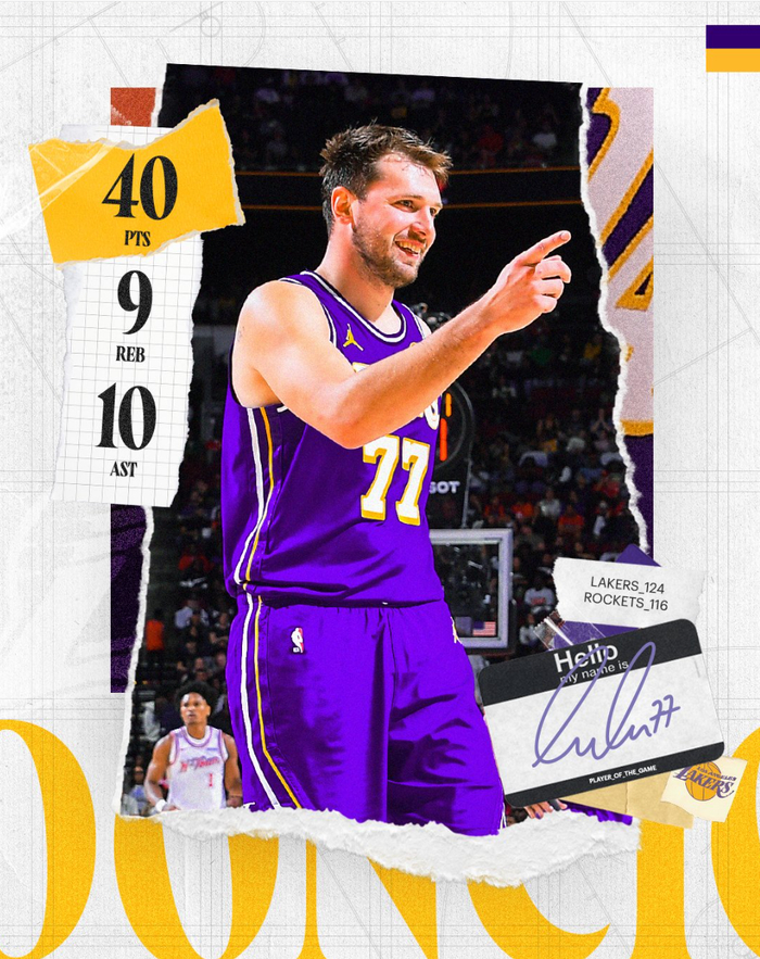 东契奇单节13分率队大胜火箭 创造多项历史纪录