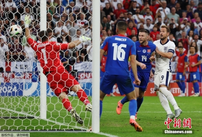 英格兰绝地逆转斯洛伐克晋级八强 西班牙大胜格